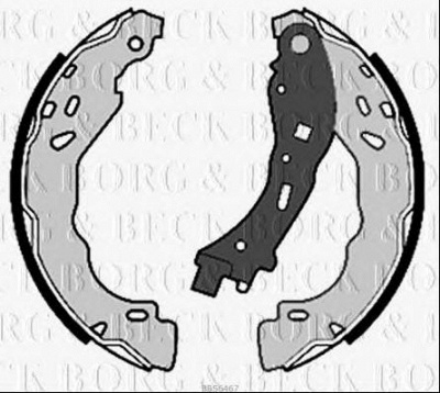 BORG & BECK bbs6467 -  Комплект тормозных колодок